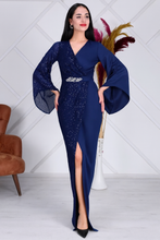 Load image into Gallery viewer, Elin navy Dress
