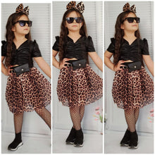Load image into Gallery viewer, Kids cheetah skirt
