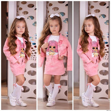 Load image into Gallery viewer, kids jeans jacket set

