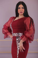 Load image into Gallery viewer, Evona Puff Sleeve Dress
