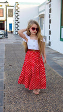 Load image into Gallery viewer, Red skirt set
