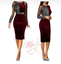 Load image into Gallery viewer, Velvet Short Dress
