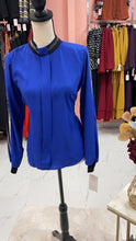 Load image into Gallery viewer, Donetti Royal Blue Blouse
